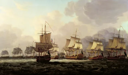 1781年のドガーバンクでのオランダ艦隊に対するパーカー副提督の行動